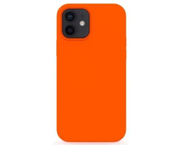 Protectie spate Lemontti Liquid Silicon LEMCLSXIIMOR pentru iPhone 12 Mini (Portocaliu)