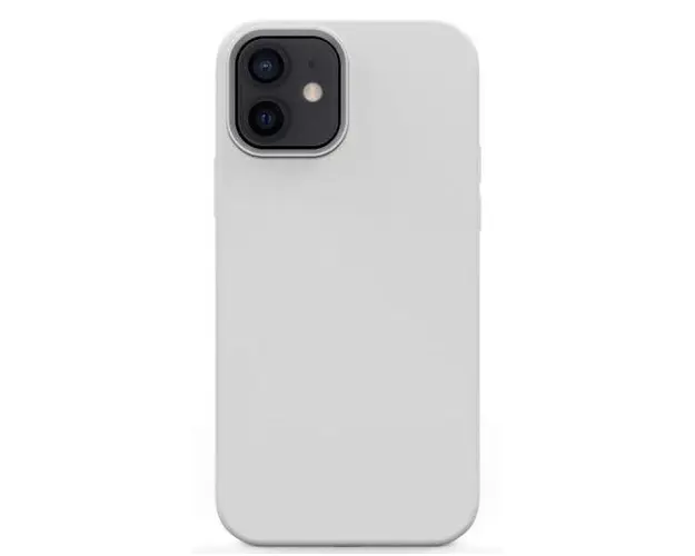 Protectie spate Lemontti Liquid Silicon LEMCLSXIIMS pentru iPhone 12 Mini (Gri)