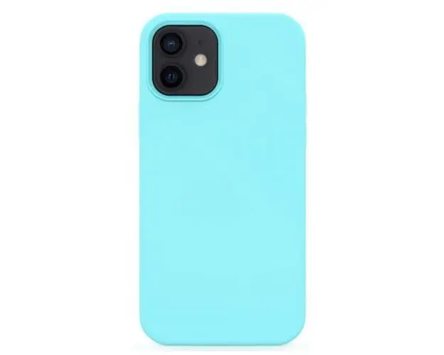 Protectie spate Lemontti Liquid Silicon LEMCLSXIIPTB pentru iPhone 12 / 12 Pro (Albastru deschis)