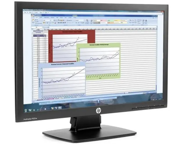Monitor Refurbished HP ProDisplay P222VA, 21.5 Inch Full HD, VGA, DisplayPort (Negru)
