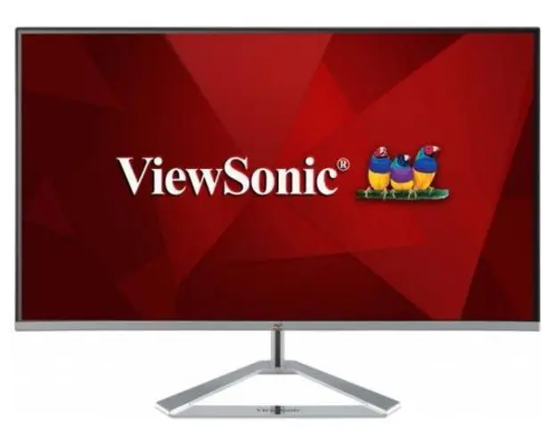 Monitor IPS LED ViewSonic 23.8inch VX2476-SMH, Full HD (1920 x 1080), VGA, HDMI, Boxe, 75 Hz (Argintiu)