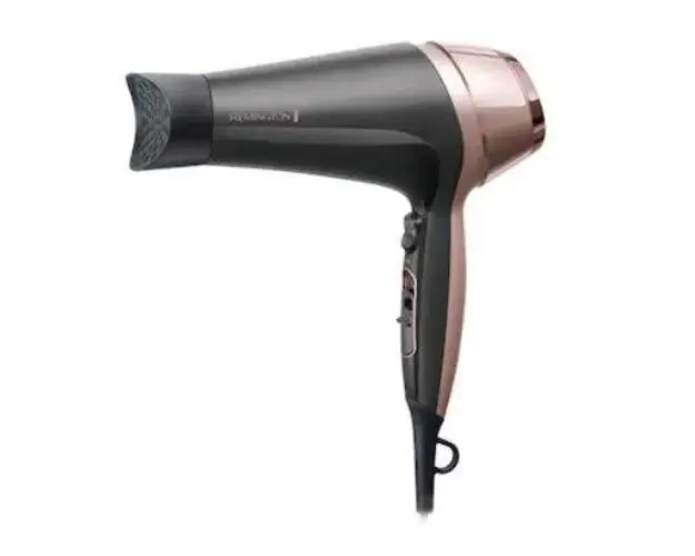 Uscator de par Remington Curl&Straight Confidence D5706, 2200 W, Ionizare (Negru/Auriu)
