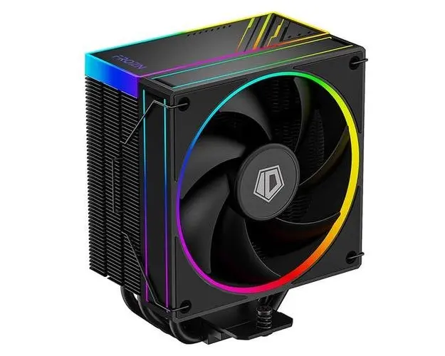Cooler CPU ID-Cooling FROZN A410, 2 x 120mm, 2000 rpm, PWM, iluminare aRGB (Negru)