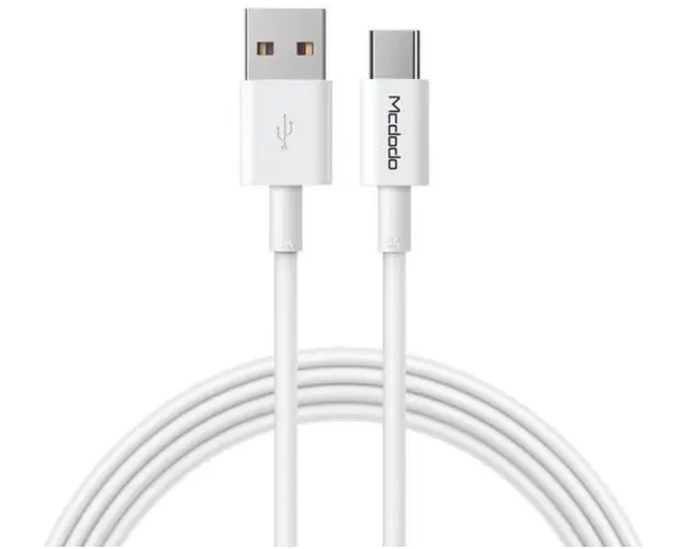Cablu de date Mcdodo Element Series CA-6380, USB Type-C - USB 3.0, 5 A, 1 m (Alb)