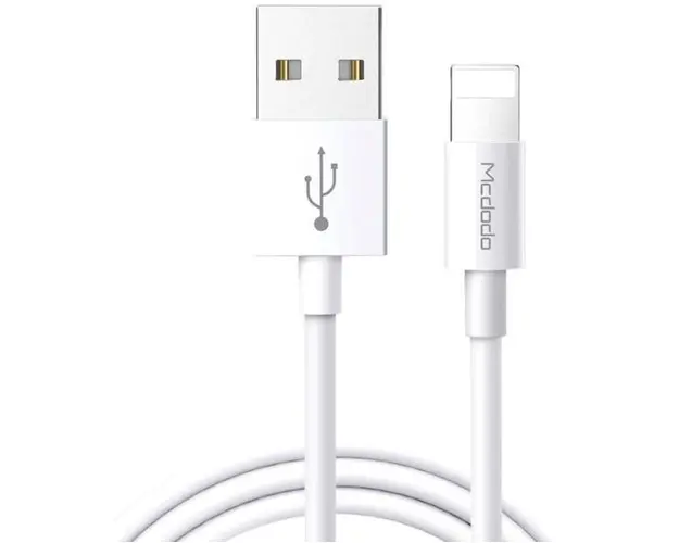 Cablu de date Mcdodo Element Series CA-6020, Lightning, max 2 A, 1 m (Alb)