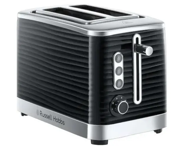 Prajitor de paine Russell Hobbs Inspire Black 24371-56, 1050 W, 2 felii (Negru/Argintiu)