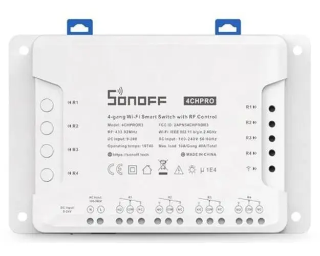 Releu Sonoff 4CH Pro R3, Wireless, 4 canale