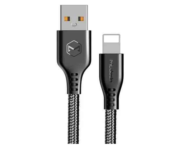 Cablu de date Mcdodo Warrior Series CA-5150, Lightning, 2 A, 1.2 m (Negru)