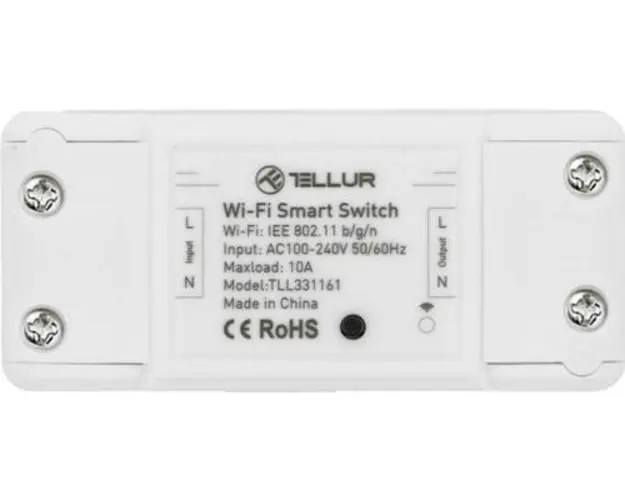 Intrerupator WiFi Tellur TLL331161, de linie, 2200W (Alb)