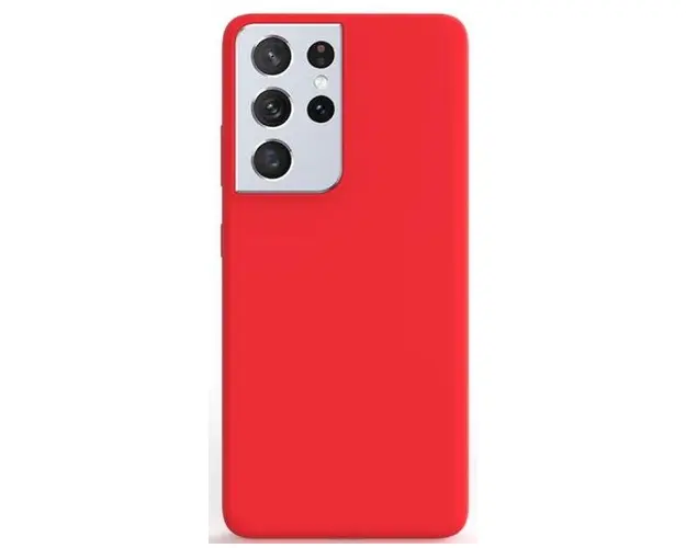 Protectie spate Lemontti LEMCLSILS21URD pentru Samsung Galaxy S21 Ultra (Rosu)
