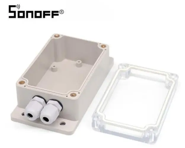 Carcasa rezistenta la apa pentru releu Sonoff IP66 (Alb)