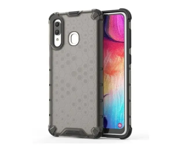 Protectie Spate Lemontti Honeycomb SAS5972H pentru Samsung Galaxy A30 (Gri)