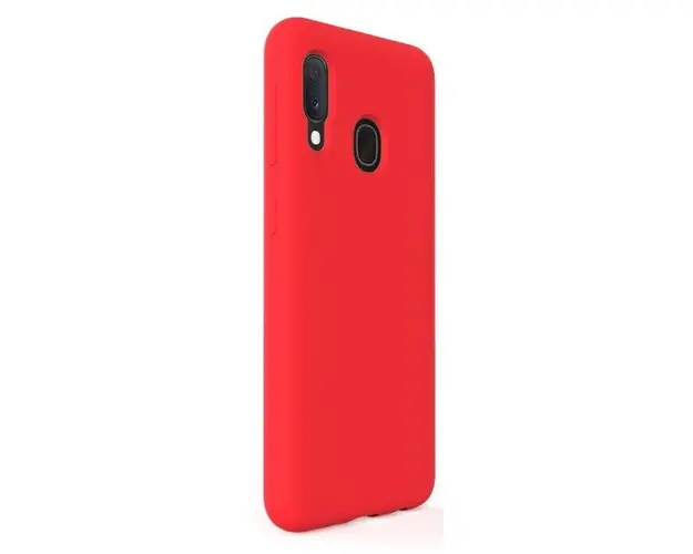 Protectie Spate Lemontti Liquid Silicon LEMCLSA20ERD pentru Samsung Galaxy A20e (Rosu)
