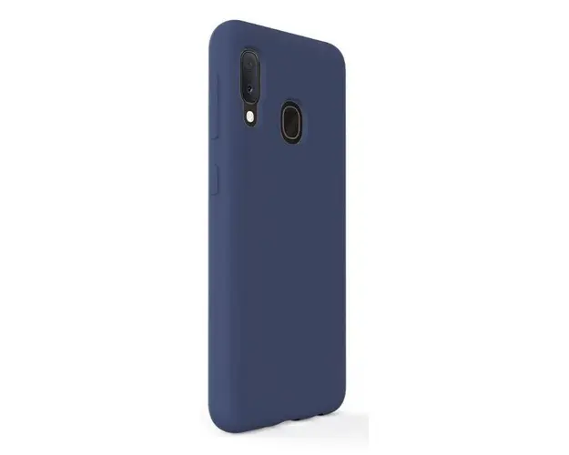Protectie Spate Lemontti Liquid Silicon LEMCLSA20EDB pentru Samsung Galaxy A20e (Albastru)