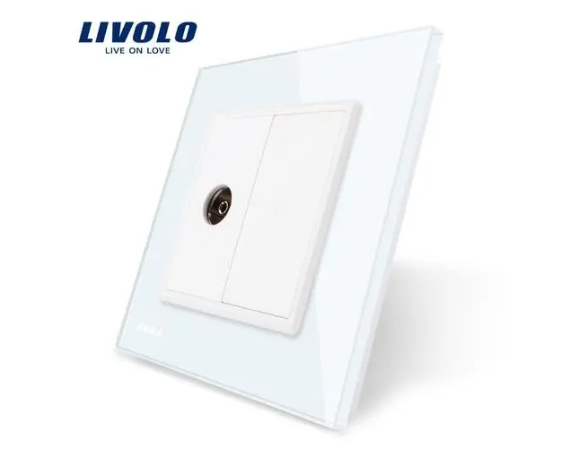 Priza simpla Livolo VL-C791V-11 (Alb)