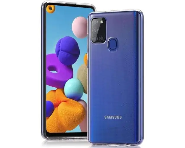 Protectie Spate Lemontti LEMSILSLIMA21ST pentru Samsung Galaxy A21s (Transparent)