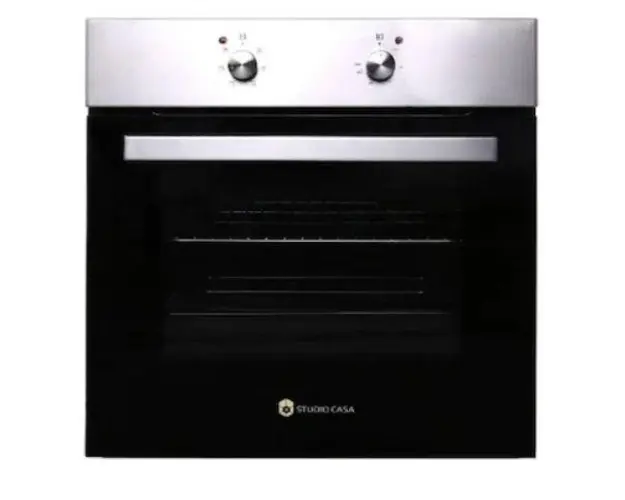Cuptor incorporabil Studio Casa Milano Plus FE606 X, 65 L, Ventilator, Clasa A (Negru/Inox)