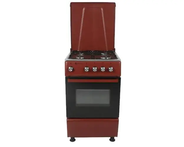 Aragaz clasic Studio Casa GALAXY4GRED, 4 Arzatoare gaz, Cuptor gaz, 50 L (Rosu)