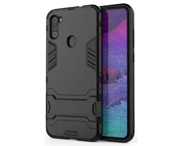 Protectie Spate Lemontti Shockproof Case EDA00331003A pentru Samsung Galaxy A11 (Negru)