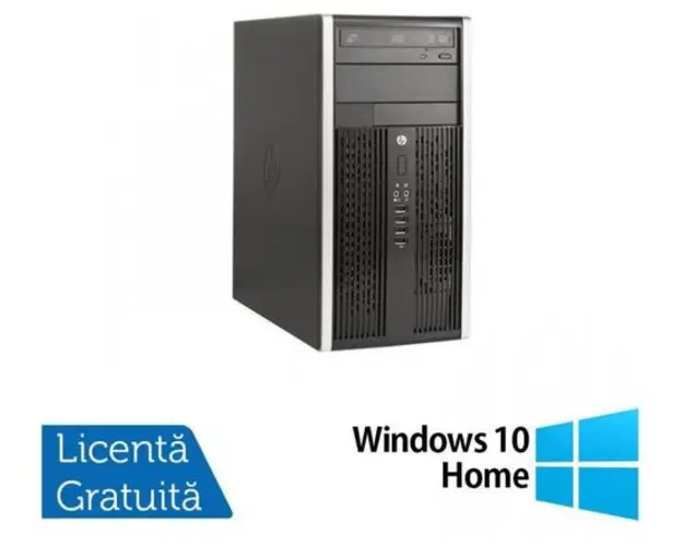 Calculator Sistem PC Refurbished HP 8300 Elite MT, Intel Core i5-3470 3.20GHz, 4GB DDR3, 500GB SATA, DVD-RW + Windows 10 Home (Negru)