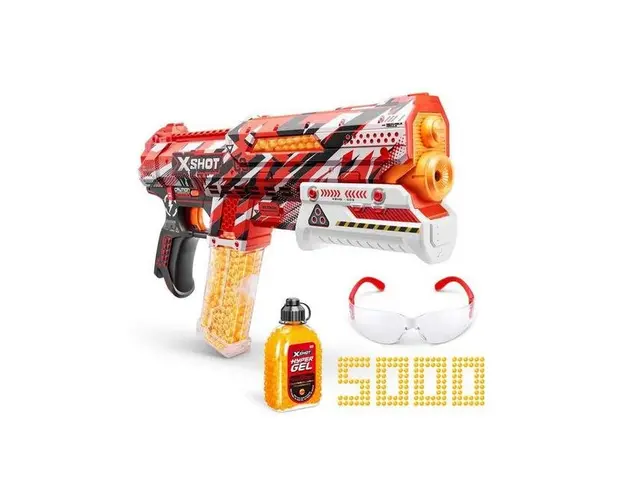 Arma de jucarie cu bile gel X−Shot Hyper Gel Small S1, ZURU, 5 000 bile gel