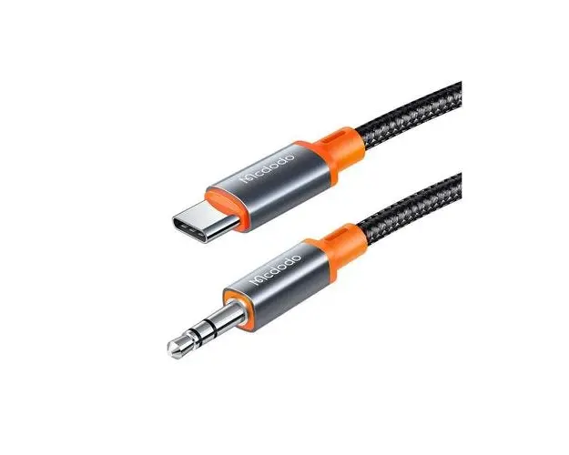 Cablu Type-C la Jack 3.5mm Mcdodo Castle Series 1.8m (Negru)