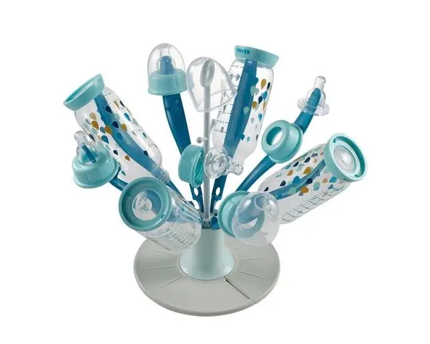 Uscator pliabil biberoane Beaba Floare Bleu