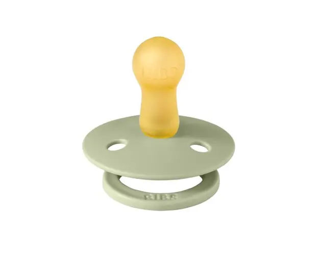 Suzeta BIBS Colour Studio Collection Stripe Latex, tetina rotunda, 6 luni + (Verde)