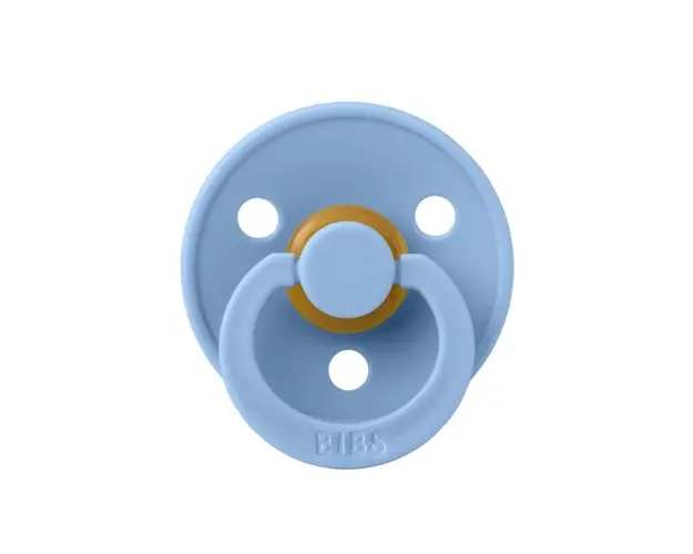Suzeta Colour Latex BIBS Sky Blue, tetina rotunda, 6 luni +