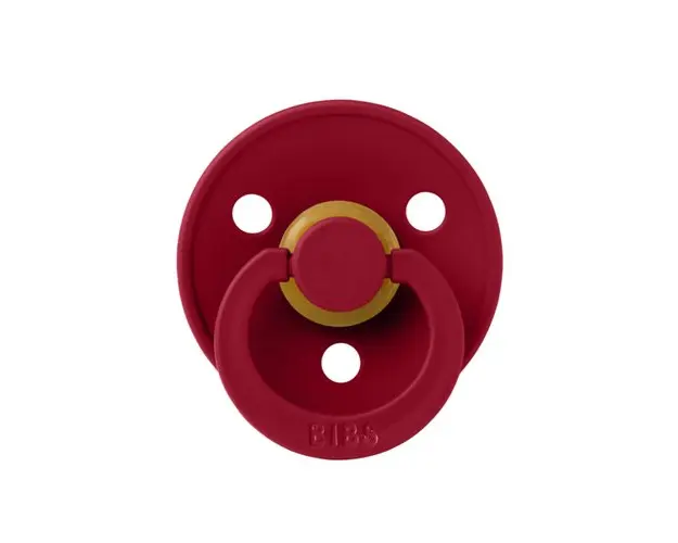 Suzeta Colour Latex BIBS Ruby, tetina rotunda, 6 luni +