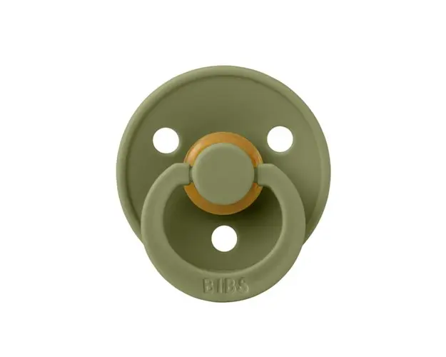 Suzeta Colour Latex BIBS Olive, tetina rotunda, 6 luni +