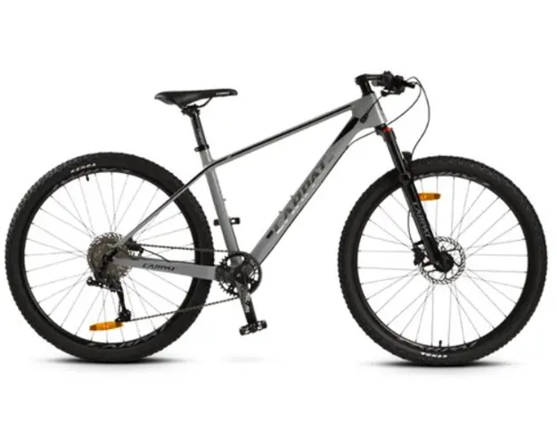 Bicicleta Mountain Bike CARPAT PRO CARBON C275C, Roti 27.5inch, Schimbator spate A7 L-TW00 10 viteze, Frane Hidraulice Disc, Cadru Carbon (Gri/Negru)