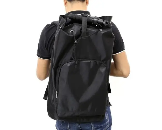 Rucsac iSEN Bag 1, Rezistent la apa, Buzunar frontal cu fermoar, Catarama ajustabila, 50 x 40 x 10cm (Negru)