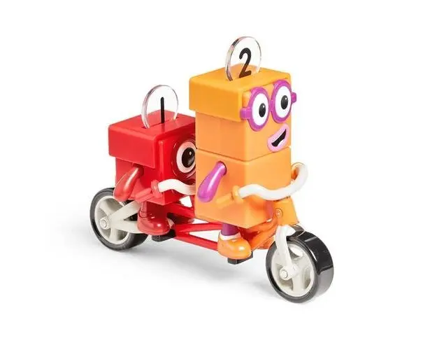 Set figurine Numberblocks - Aventuri pe bicicleta cu Unu & Doi