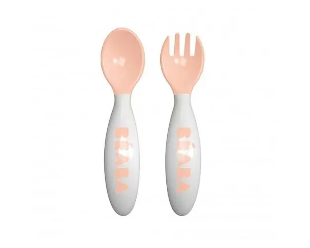 Set lingurita si furculita ergonomica- Nude