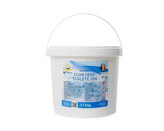Clor lent piscine Waincris, tablete 200g, 5kg
