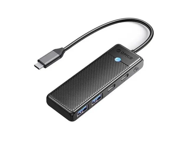 HUB USB Orico PAPW2AC-C3, 2x USB 3.0 Type A, 2x USB Type-C (Negru)