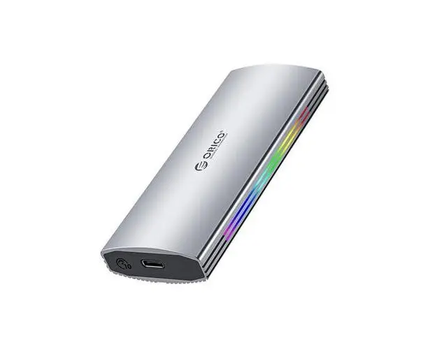 Rack SSD Orico M2R2-G2, USB3.1 GEN2, NVMe M.2, iluminare RGB