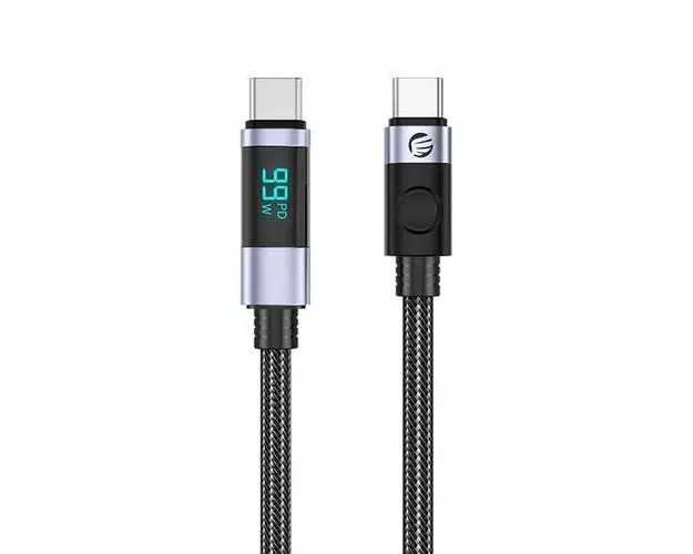 Cablu USB Orico LDC2C 100W USB Type-C - USB Type-C 1.5m, cu display