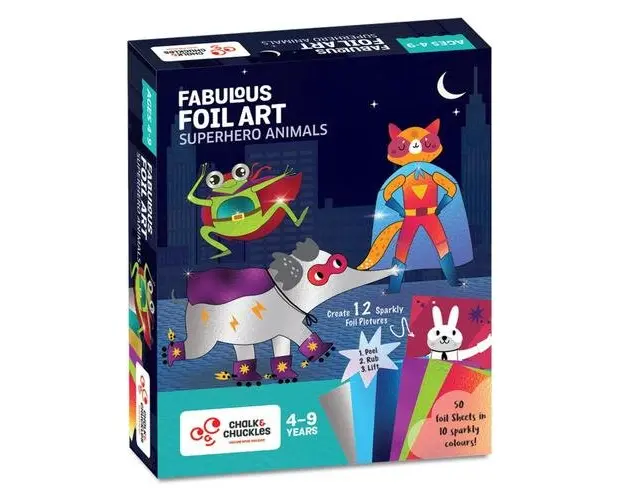 Arta cu folii de transfer - Supereroi