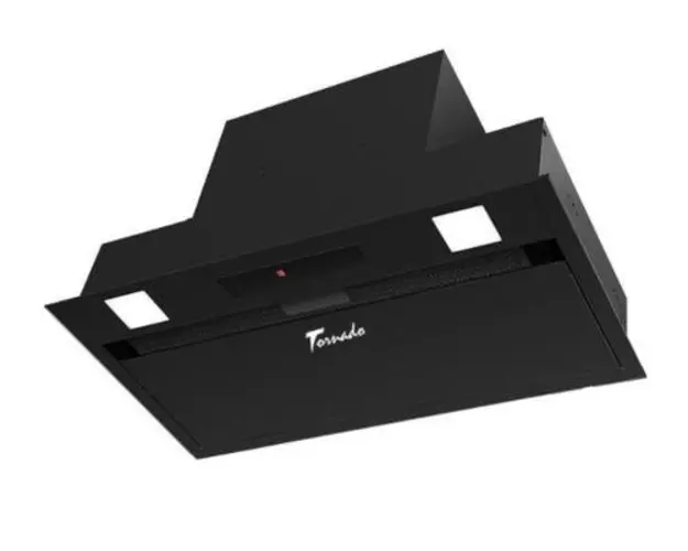 Hota incorporabila Tornado Modul Touch Free 1200 (60), 1 Motor, 4 Viteze, 1200 m3/h, Filtru anti-grasimi, Clasa B, 60 cm (Negru)