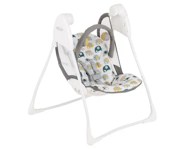 Balansoar Graco Baby Delight Parade, 0 - 9 luni, 2 viteze de leganare (Alb)