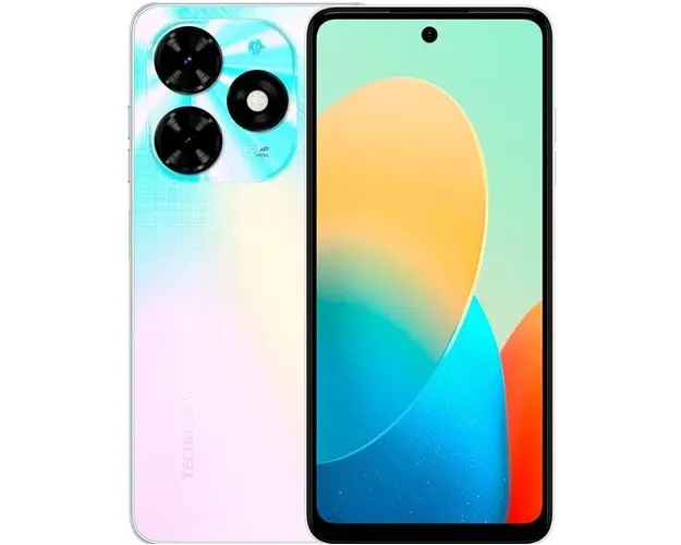 Telefon Mobil Tecno Spark 20C, Procesor Mediatek Octa-Core, IPS LCD 6.6inch, 8GB RAM, 128GB Flash, Camera Duala 50 + 0.08 MP, Wi-Fi, 4G, Dual Sim, Android (Alb)