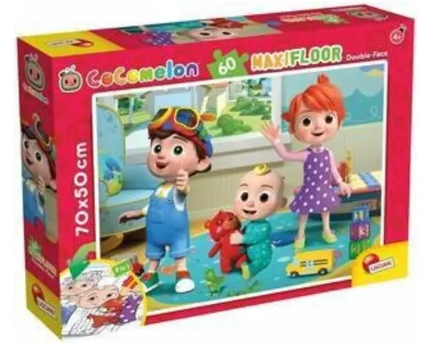 Puzzle de colorat maxi - Cocomelon si ursuletul (60 piese)