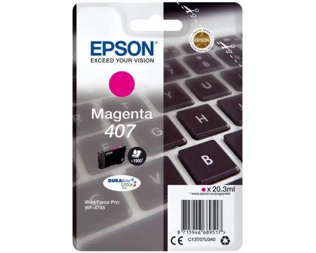 Cartus Cerneala Epson C13T07U340, 1.900 pagini (Magenta)