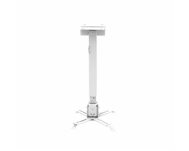 Suport tavan videoproiector Serioux PJM1A, model universal de montare, Tilt:-15 to +15  , Max 10kg, Inaltime reglabila 430-650mm (Argintiu)