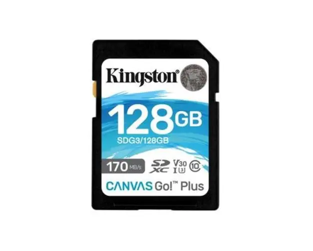 Card de Memorie SD Kingston Canvas GO Plus, 128GB, Class 10