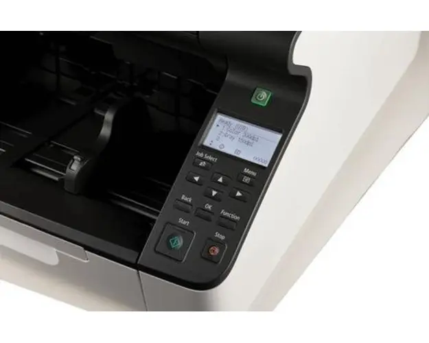 Scanner Canon DR-G2110, dimensiune A3, tip sheetfed, viteza scanare: 110ppm alb-negru si color, duplex, omitere pagini goale, rezolutie optica 600dpi, rezolutie hardware 600x600dpi, ADF 500 coli, senzor CIS, software: Driver ISIS