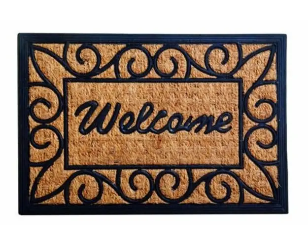 Covoras intrare Vanora VN-GOP-6040P5, cauciuc + nuca cocos, 60 x 40 cm (Maro)