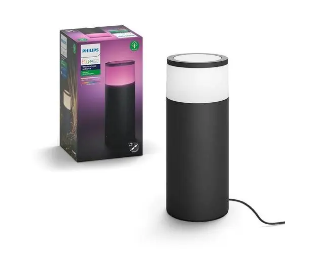 Stalp iluminat exterior LED RGBW integrat Philips Calla HUE, 8W (49W), 24V, IP65, ambianta alba color 2000-6500K, 600 lumeni, durata de viata 25.000 de ore, material aluminiu
